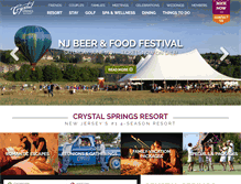 Tablet Screenshot of crystalgolfresort.com